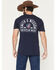 Image #1 - Smith & Wesson Men's Americana Flag Border Short Sleeve Graphic T-Shirt, Navy, hi-res