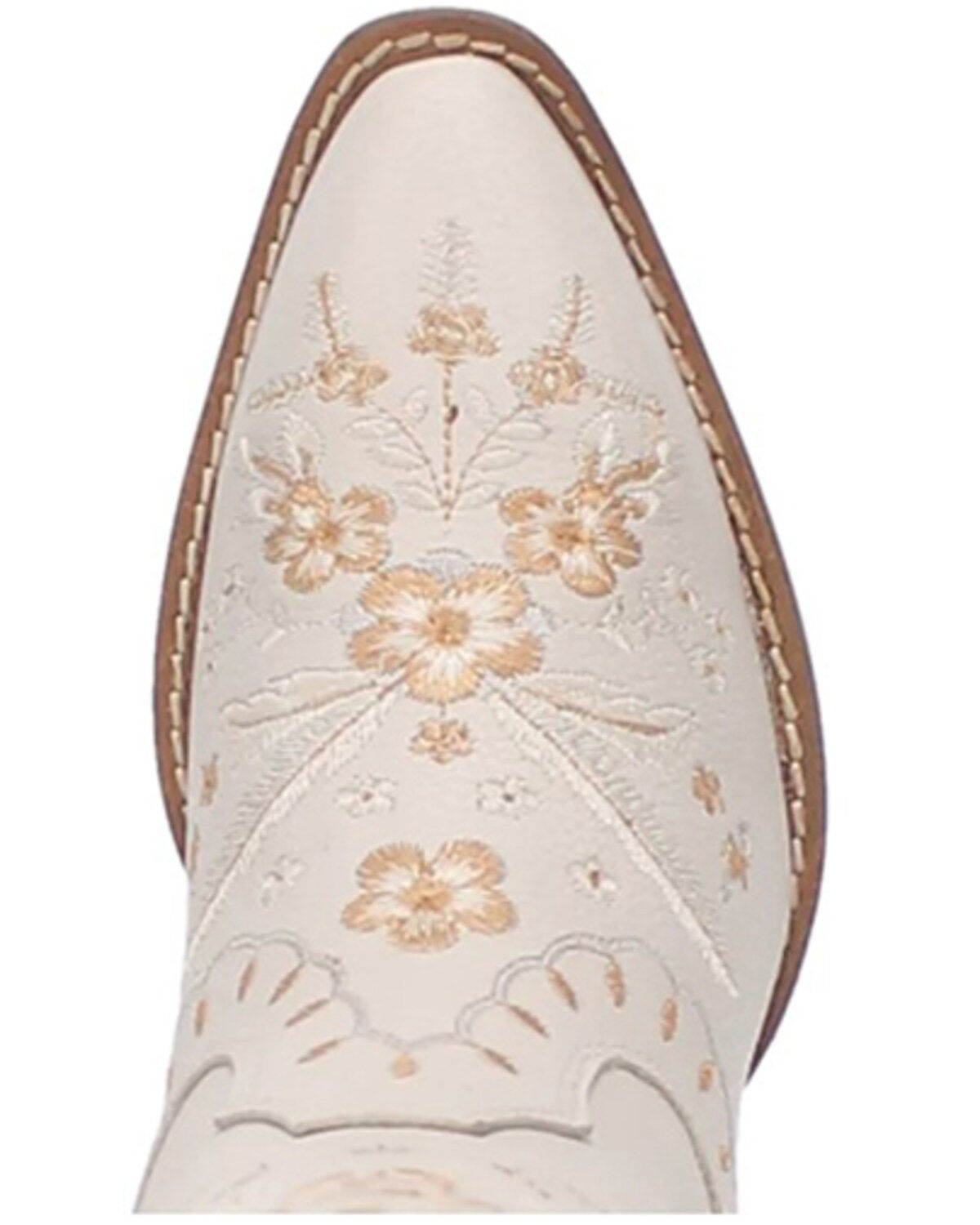 Image #6 - Dingo Women's Full Bloom Western Boots - Round Toe, White, hi-res
