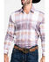 Image #4 - Scully Signature Soft Series Men's Large Plaid Snap Long Sleeve Western Shirt, Brown, hi-res