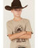 Image #2 - Cody James Boys' Cowboy Sketch Short Sleeve Graphic T-Shirt, Oatmeal, hi-res