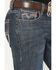 Image #2 - Rock & Roll Denim Men's Double Barrel Dark Wash Relaxed Straight Stretch Denim Jeans, Dark Wash, hi-res