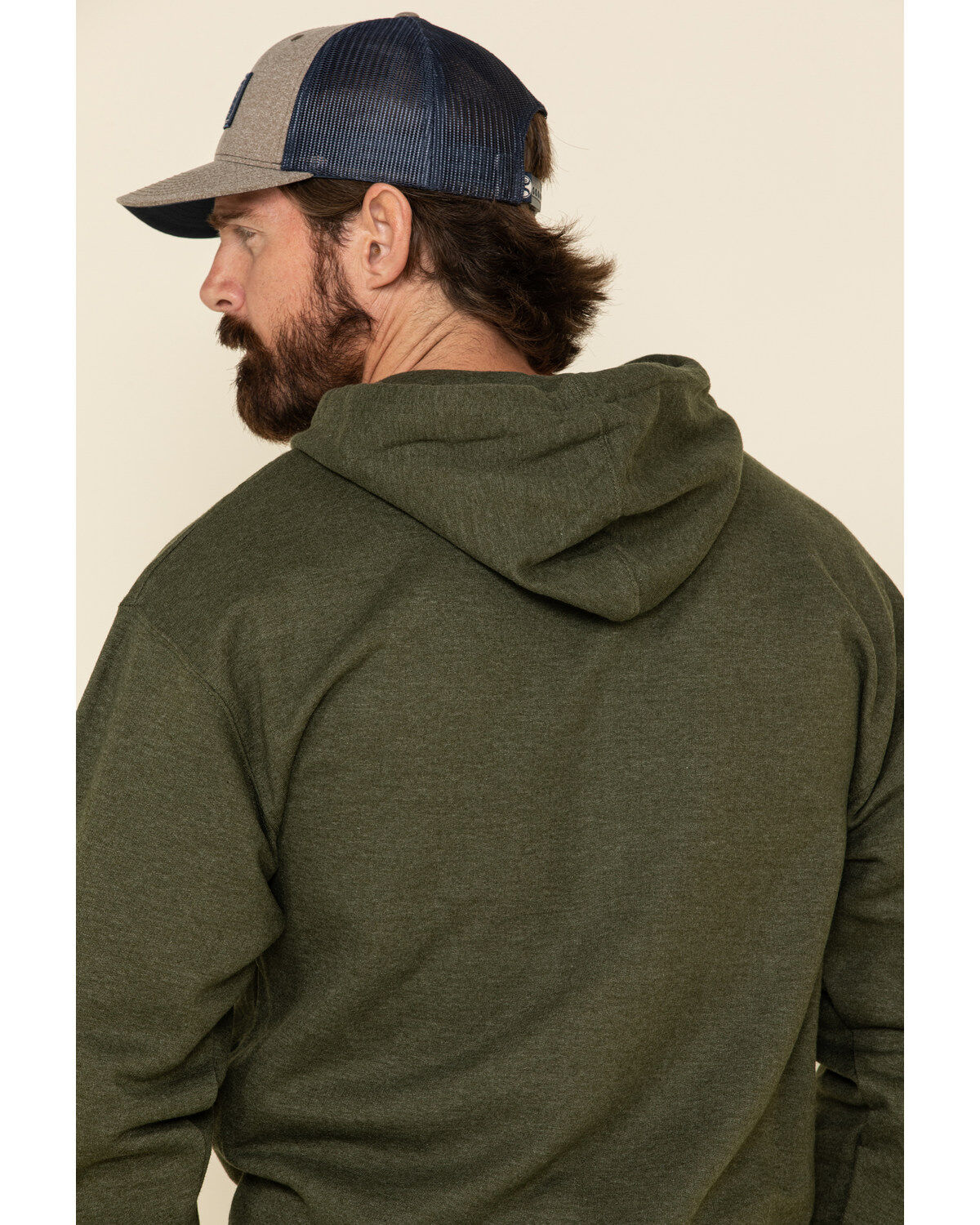 Image #5 - Wrangler Men's Logo Graphic Hooded Sweatshirt, Green, hi-res