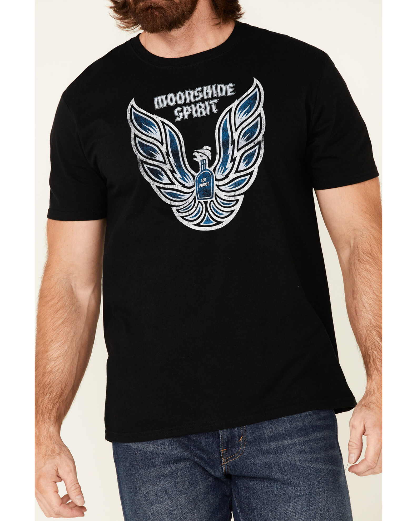 Moonshine Spirit Men's Firebird Graphic Short Sleeve T-Shirt