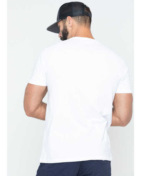 Image #3 - Carhartt Men's Force Cotton White Short Sleeve Shirt - Big & Tall, , hi-res