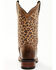 Laredo Women's Leopard Print Western Performance Boots - Broad Square Toe, Chocolate, hi-res