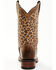 Laredo Women's Leopard Print Western Boot - Square Toe, Chocolate, hi-res