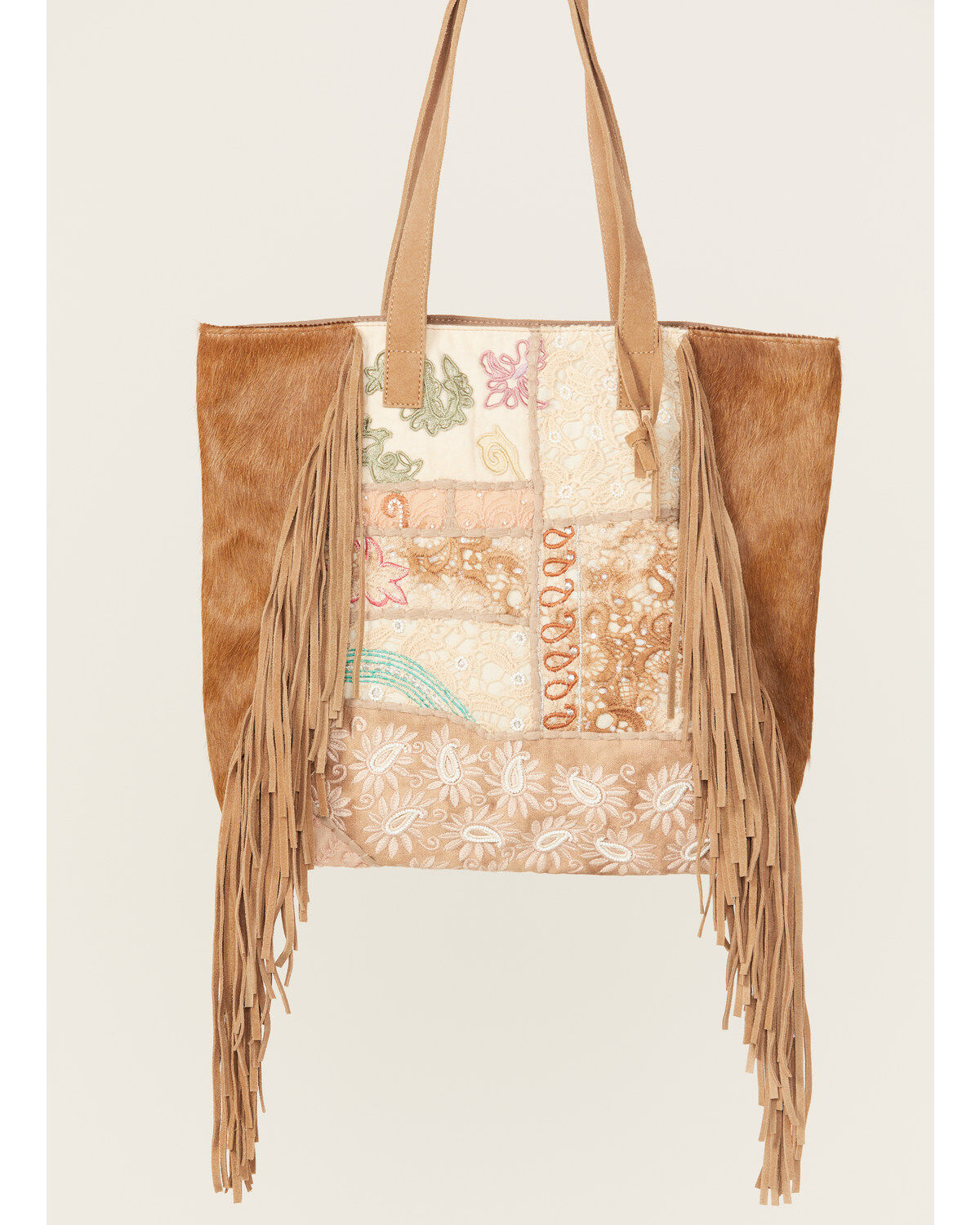 Image #2 - Shyanne Women's Boho Patched Tote, Tan, hi-res