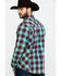 Image #2 - Rock 47 By Wrangler Men's Med Plaid Long Sleeve Western Shirt , , hi-res