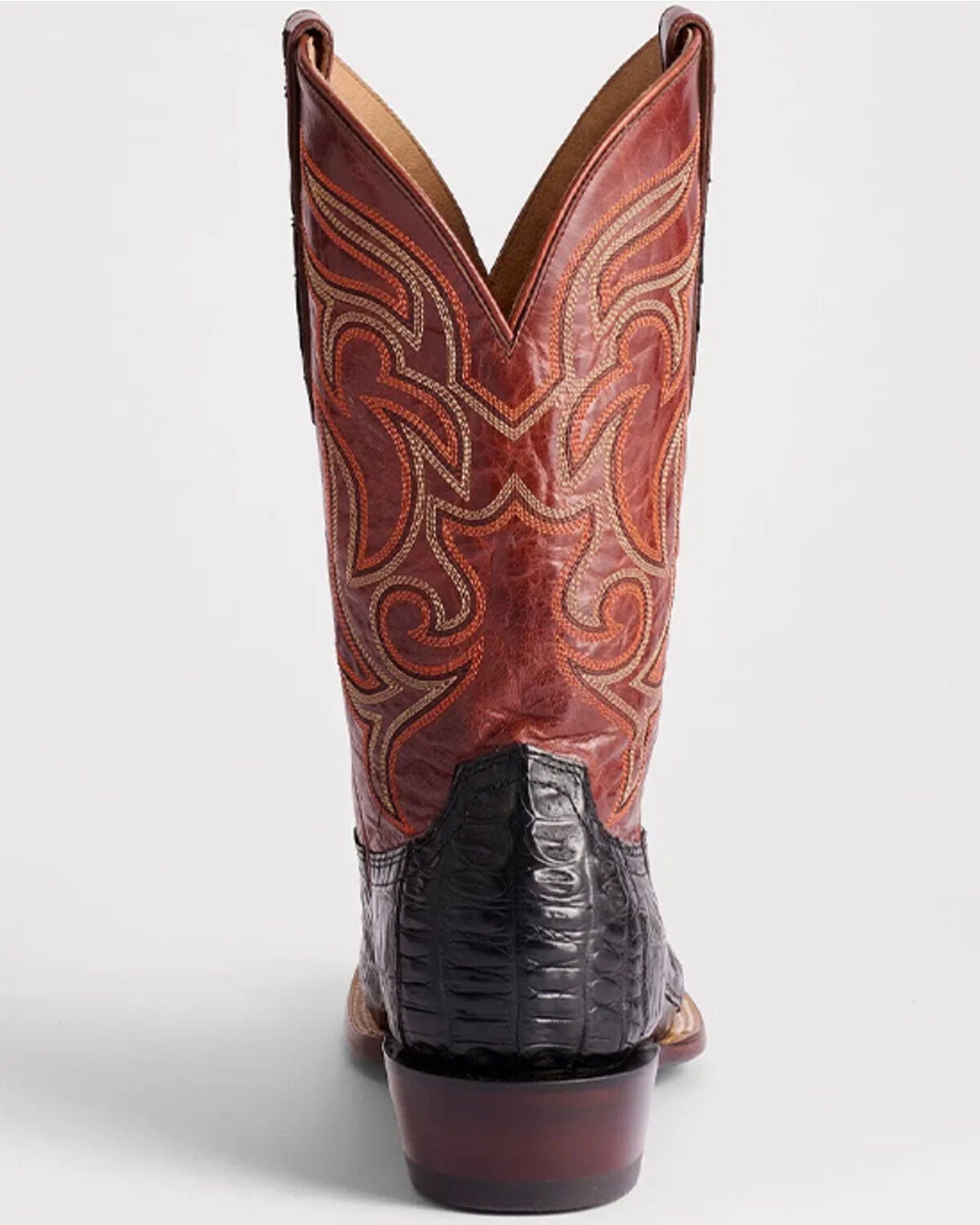 Image #4 - Lucchese Men's Hendrik Exotic Caiman Western Boots - Broad Square Toe, Black, hi-res