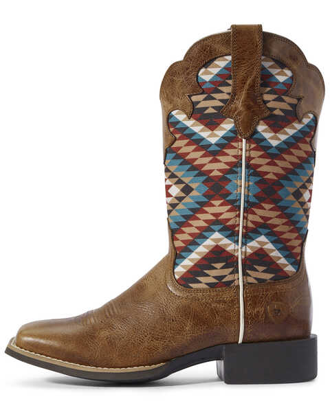 Image #2 - Ariat Women's Aztec Round Up Western Boots - Wide Square Toe, , hi-res