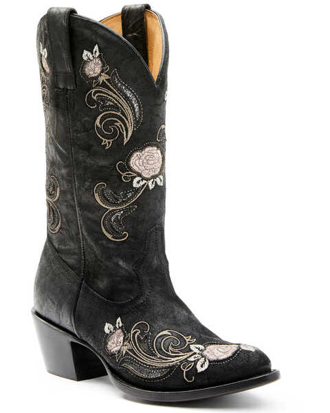 Shyanne Women's Grazia Western Boots - Round Toe, Black, hi-res