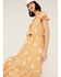 Image #2 - Beyond The Radar Women's Floral Gingham Picnic Dress, Gold, hi-res