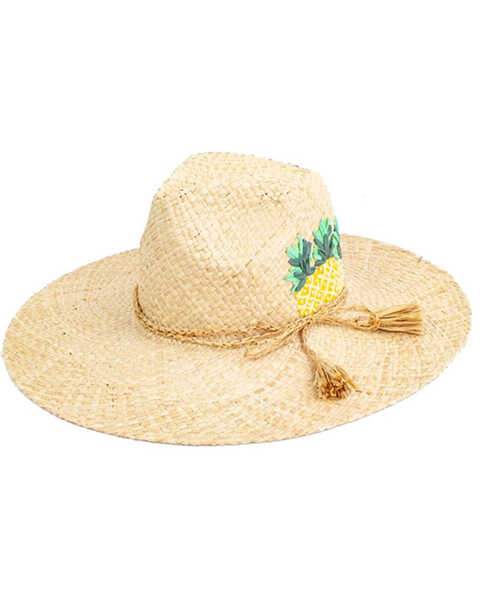 Image #1 - Peter Grimm Women's Natural Sancho Straw Resort Hat , Natural, hi-res