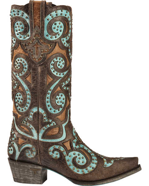 Image #2 - Lane Paulina Scroll Cowgirl Boots - Snip Toe, , hi-res