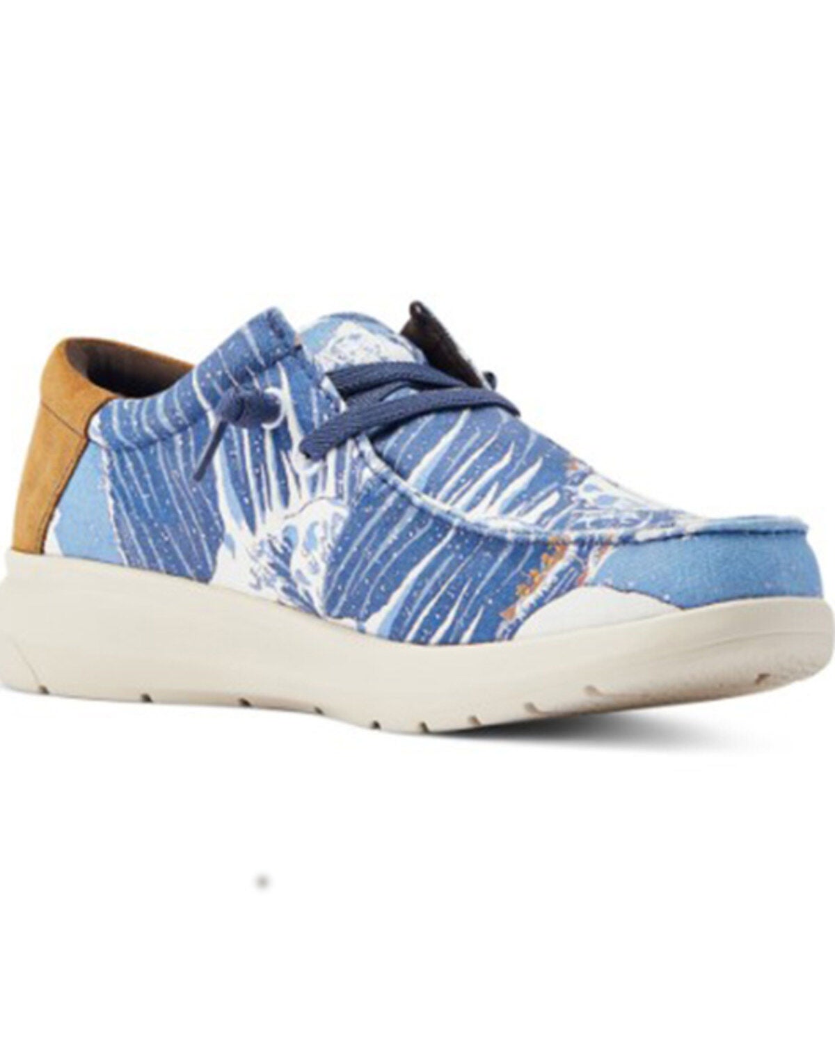 Ariat Men's Hilo Aloha Western Casual Shoes - Moc Toe, Blue, hi-res