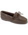 Women's Minnetonka Moosehide Classic Moccasins - Wide, Chocolate, hi-res