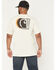 Image #1 - Carhartt Men's Relaxed Fit Lightweight Short Sleeve Graphic T-Shirt, Oatmeal, hi-res