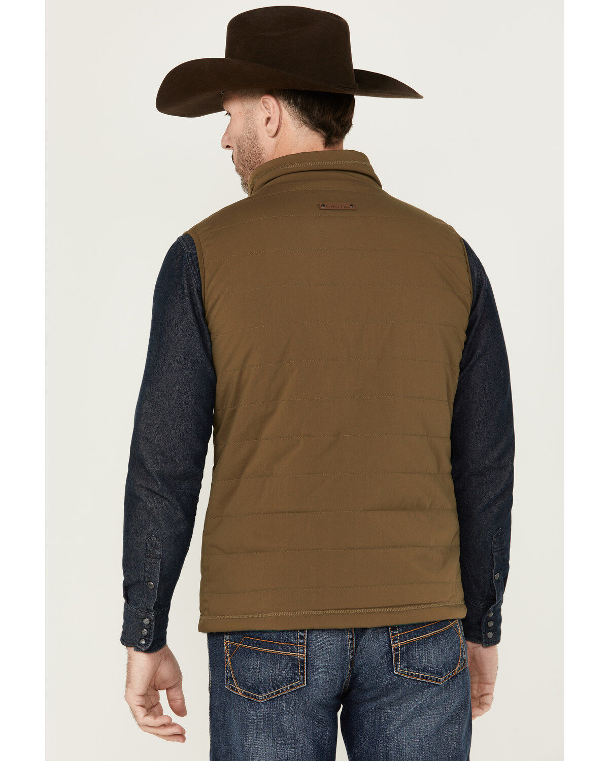 Dakota Grizzly Men's Bennett Reversible Fleece Lined Western Vest