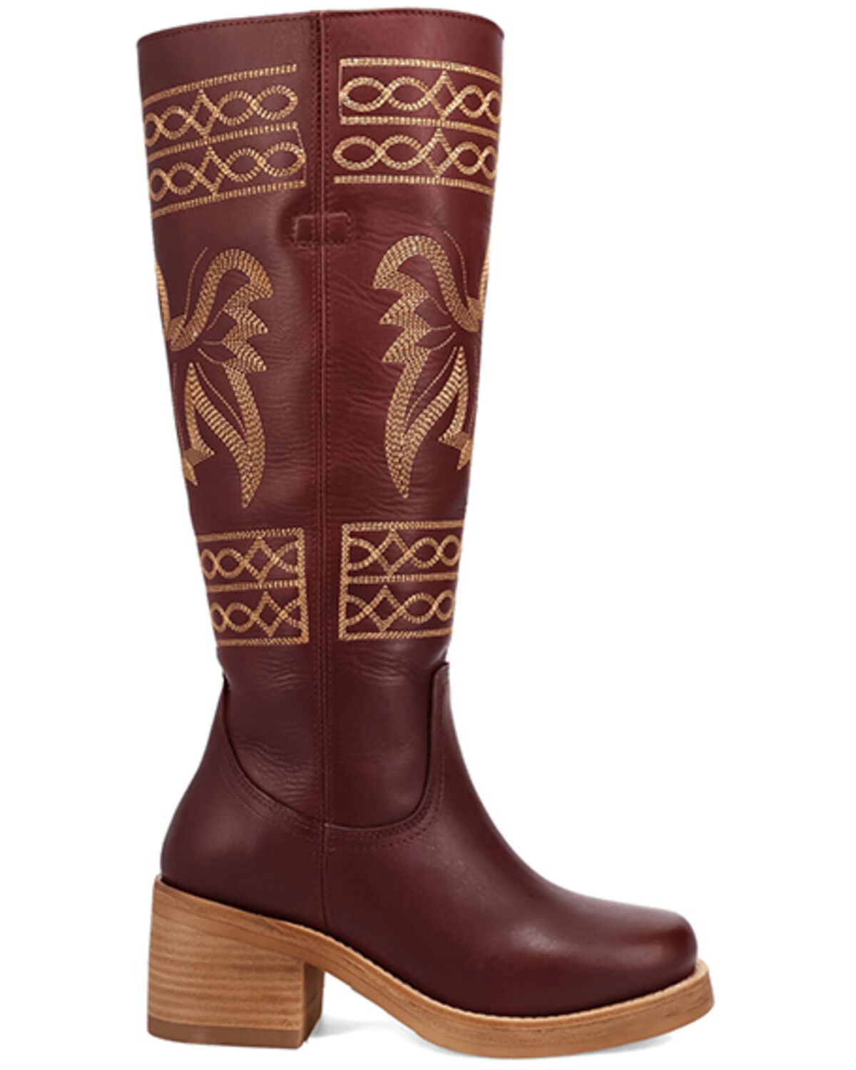 Image #2 - Dingo Women's Avalon Tall Fashion Boots - Round Toe, Wine, hi-res