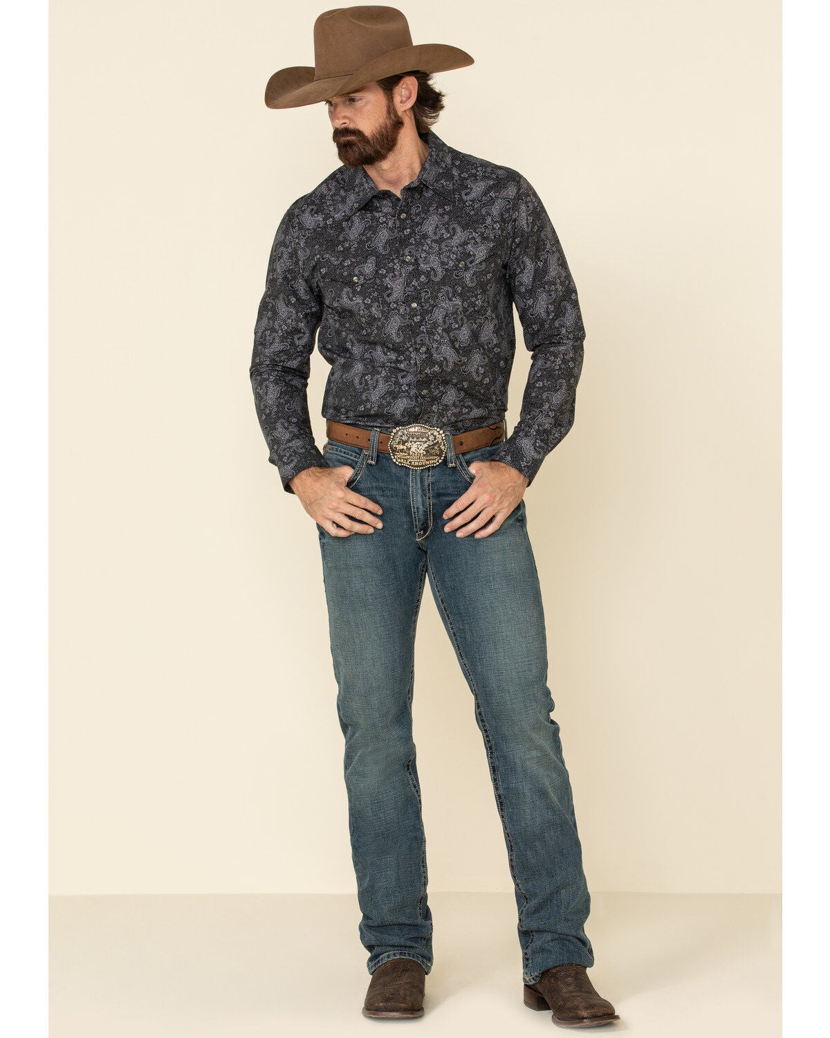 Rock \u0026 Roll Denim Men's Black Paisley 