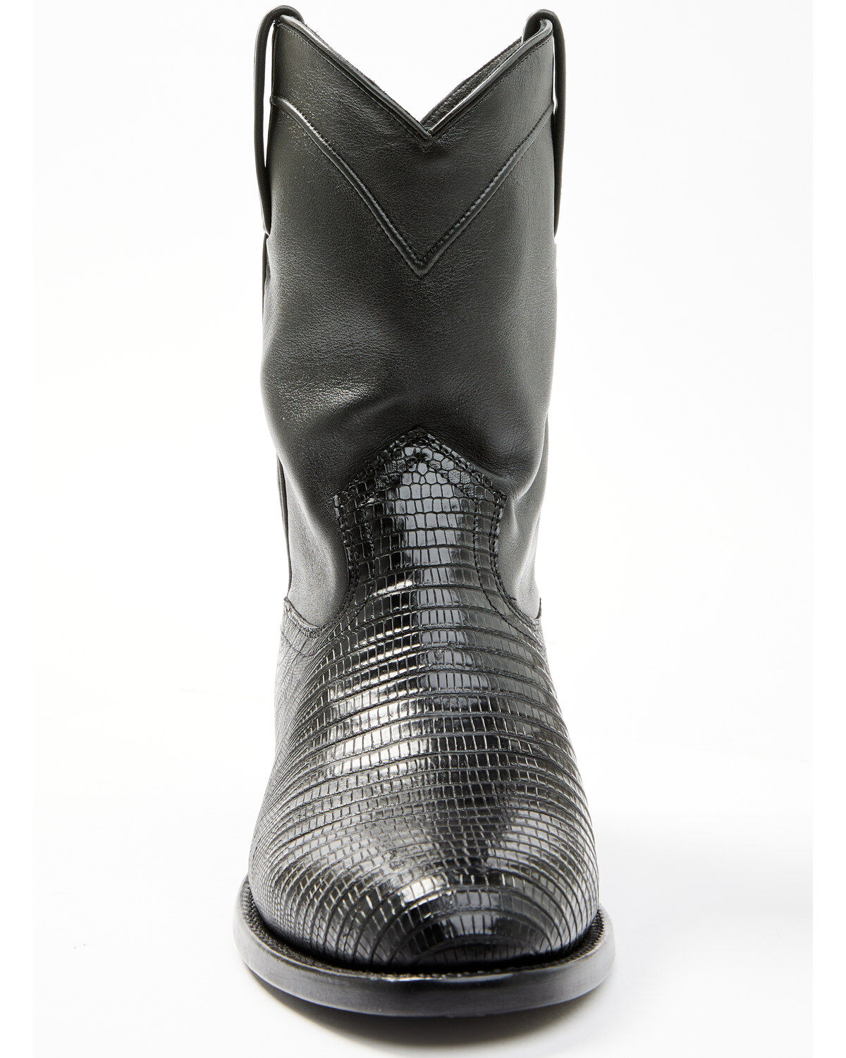 Image #4 - Cody James Black 1978® Men's Carmen Exotic Teju Lizard Roper Boots - Round Toe, Black, hi-res