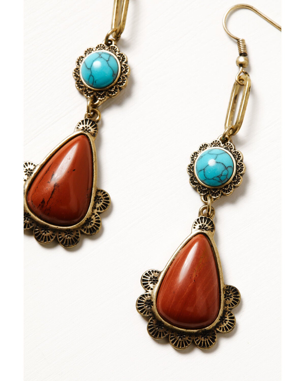 Image #2 - Shyanne Women's Golden Skyland Multi Stone Dangle Earrings, Gold, hi-res