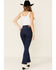 Levi's Women's 725 Lapis Dark Horse Bootcut Jeans, Blue, hi-res