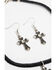 Image #3 - Shyanne Women's Crystal Cross Black Corded Cross Necklace Set, Black, hi-res