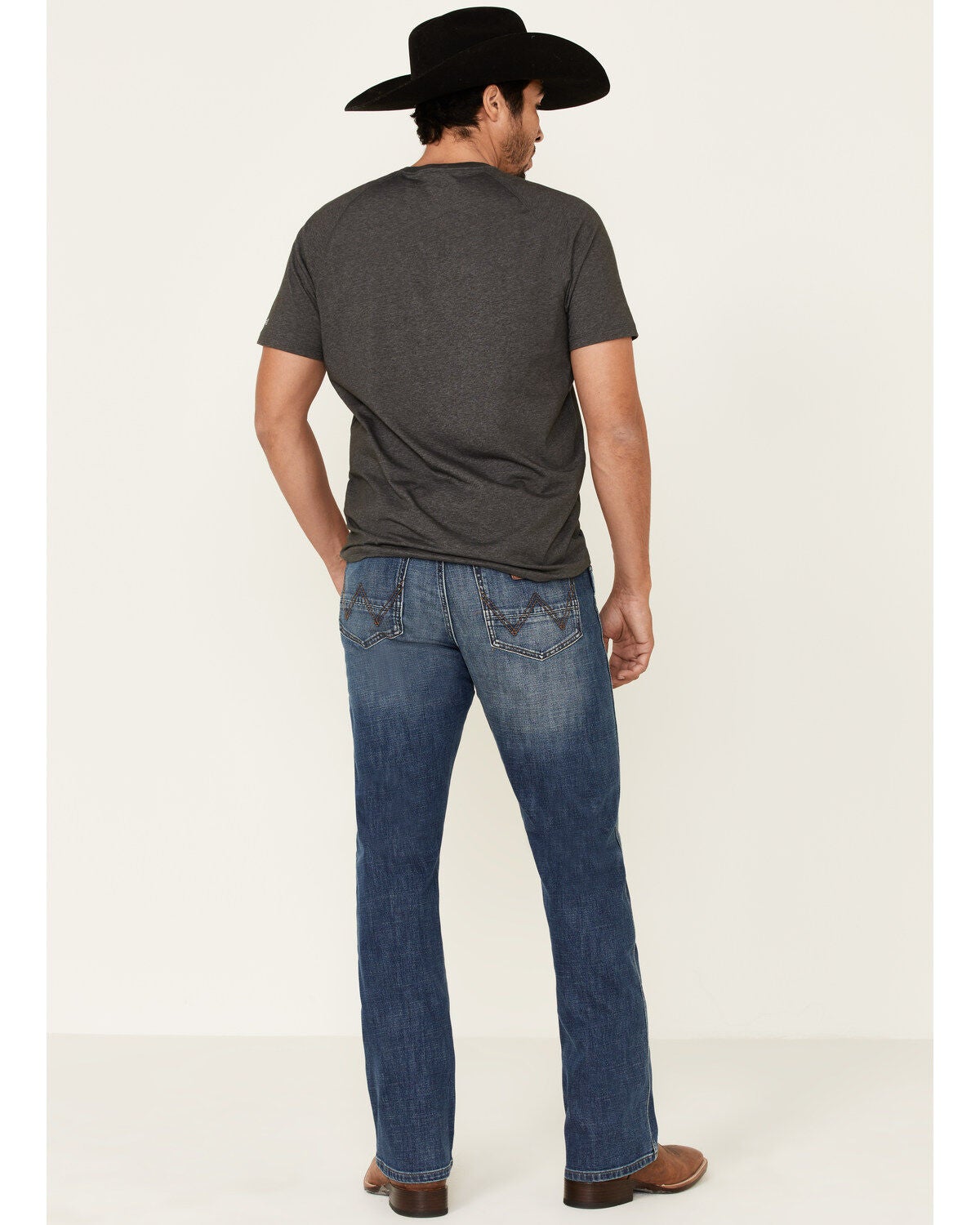 Image #3 - Wrangler Retro Men's Mustang Island Relaxed Bootcut Jeans , , hi-res