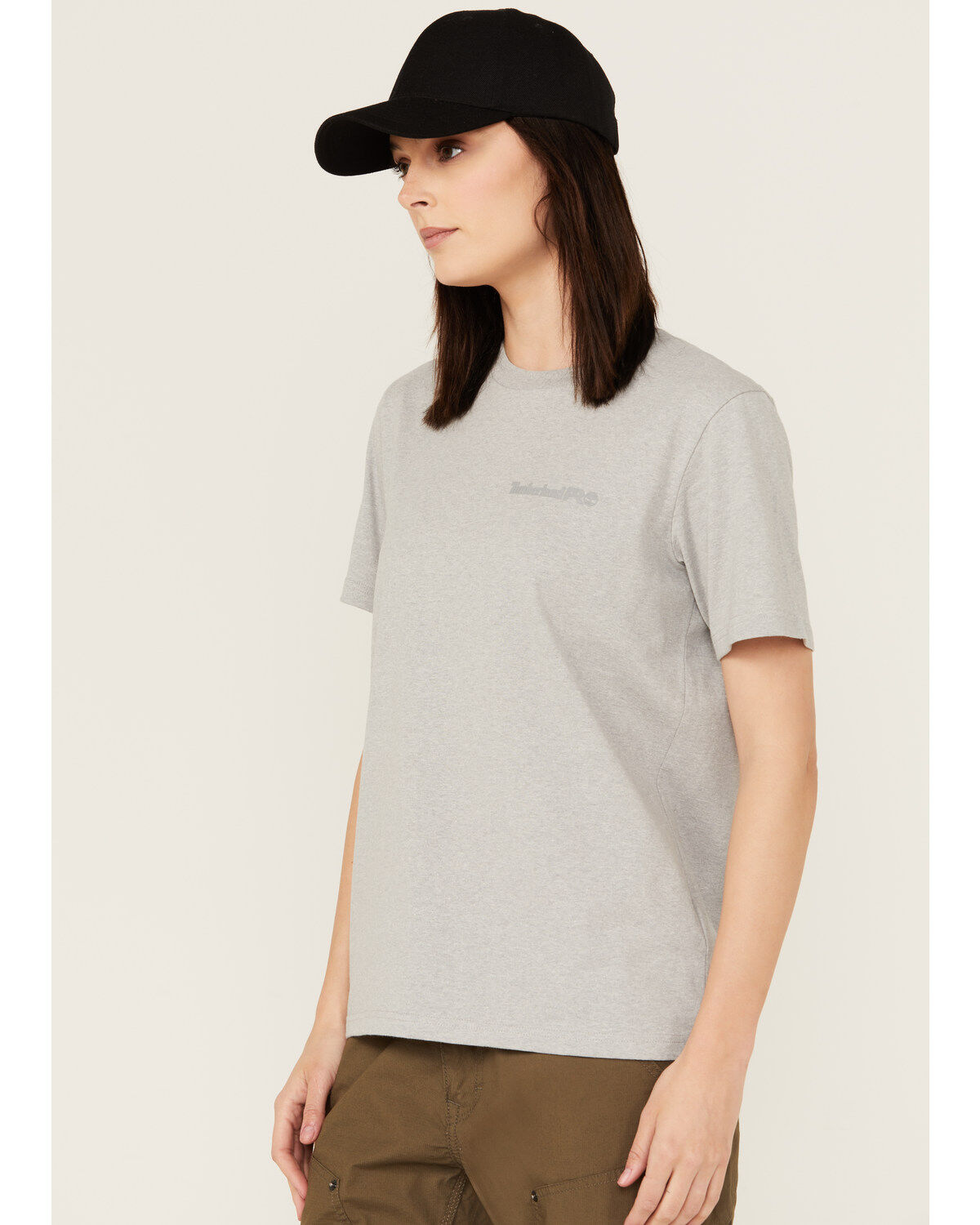 Image #2 - Timberland Pro Women's Cotton Core Short Sleeve Tee, Grey, hi-res