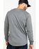 Image #2 - Hawx Men's Gray Logo Sleeve Long Sleeve Work T-Shirt - Tall, Heather Grey, hi-res