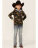 Image #2 - Ampersand Avenue Girls' Multi Camo Print 1/4 Zip Pullover, Multi, hi-res
