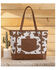 Image #3 - Wrangler Women's Cow Print Tote Bag, Brown, hi-res