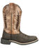 Image #2 - Smoky Mountain Little Boys' Desperado Western Boots - Broad Square Toe, Dark Brown, hi-res