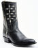 Planet Cowboy Women's Pee-Wee Pair-A-Dice Leather Western Boot - Snip Toe , Black, hi-res