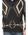 Rock & Roll Denim Men's Full Zip Southwestern Print Sweater, Navy, hi-res