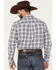 Image #4 - Cody James Men's Tonight Small Plaid Print Button-Down Western Shirt, White, hi-res