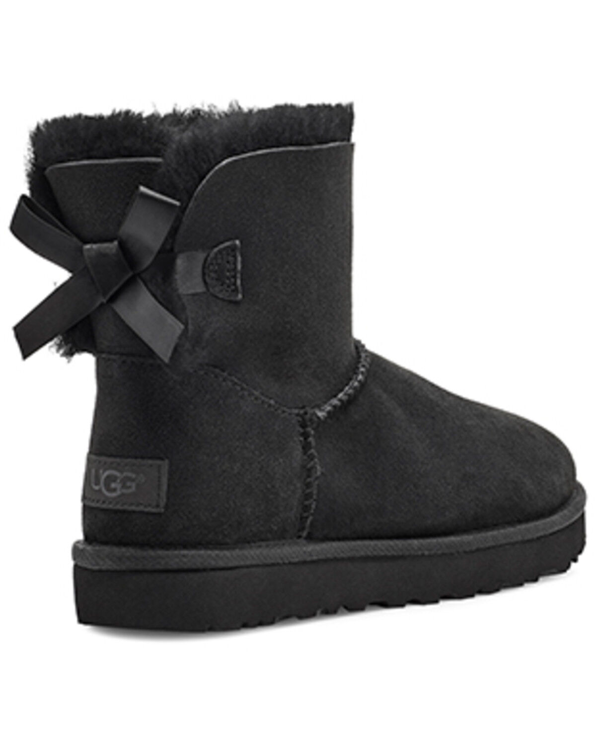 Image #4 - UGG Women's Mini Bailey Bow II Boot, Black, hi-res