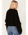 Rock & Roll Denim Women's Cable Knit Fringe Sweater, Black, hi-res