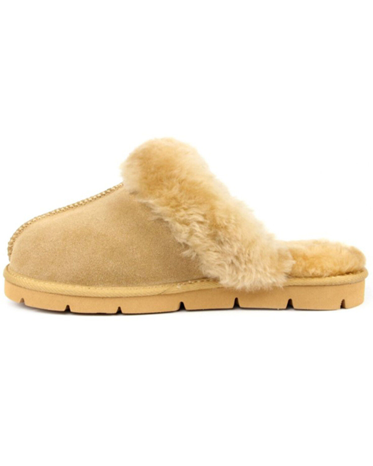 Image #3 - Superlamb Women's Onager Suede Leather Casual Slip-On Mule, Tan, hi-res