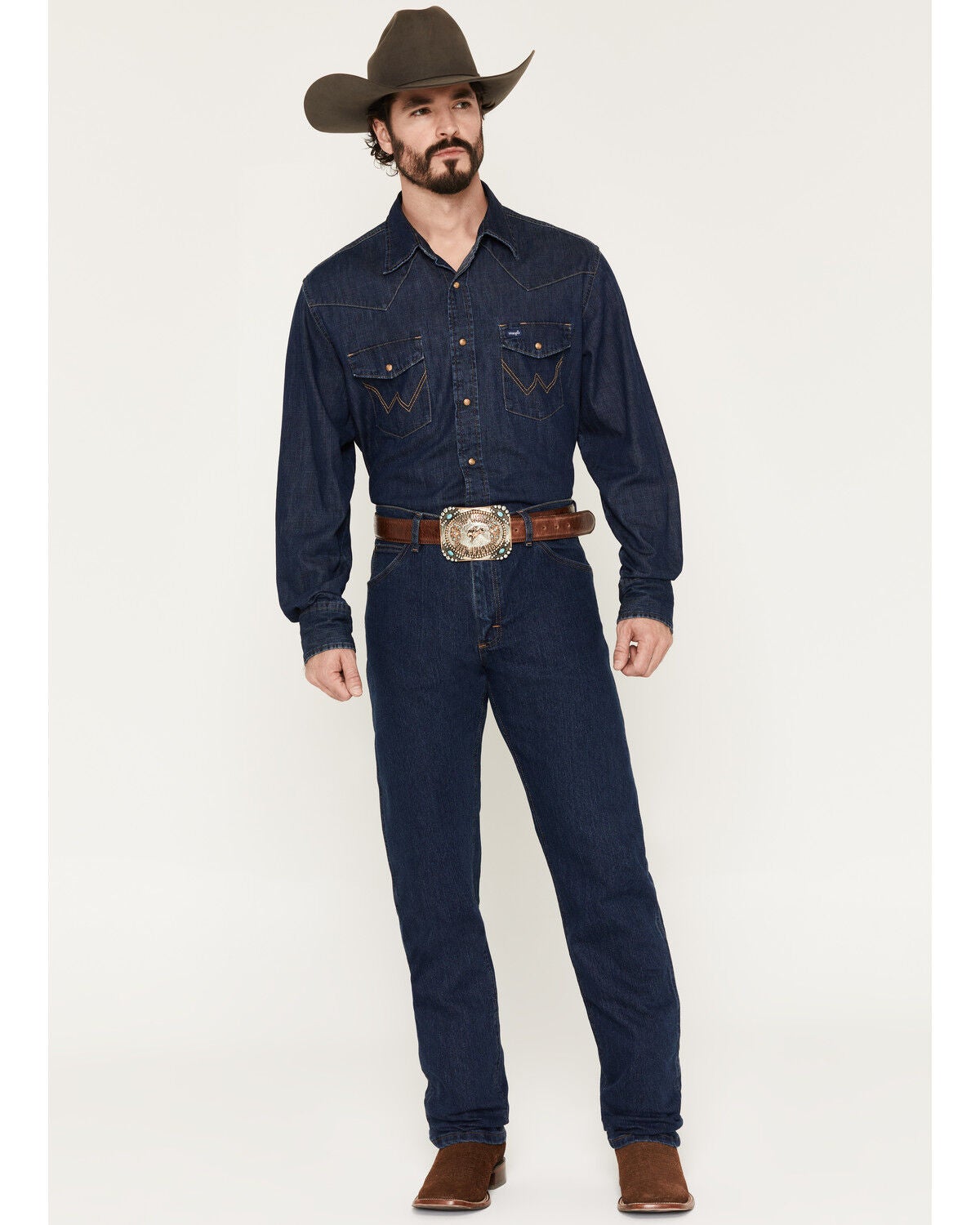 Wrangler Men's Premium Performance Cool Vantage Regular Fit Cowboy Cut Jeans, Indigo, hi-res