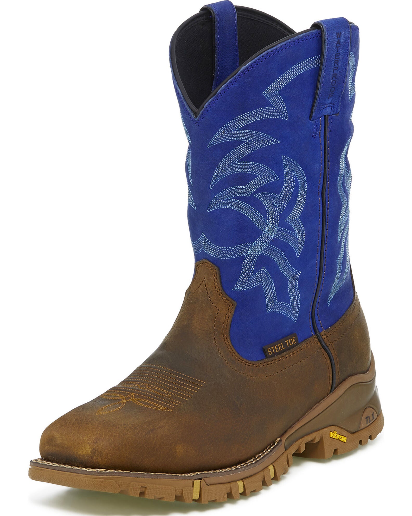 Tony Lama Men's Roustabout Waterproof Western Work Boots Steel Toe Boot Barn