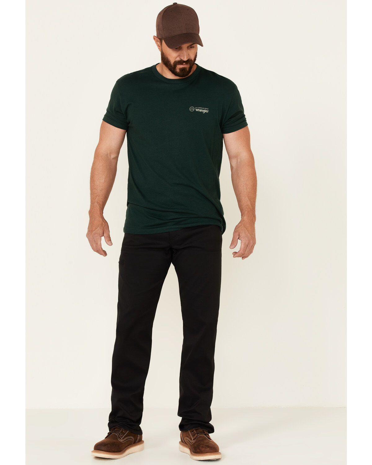 Image #1 - ATG by Wrangler Men's Caviar Synthetic Stretch Utility Pants, Black, hi-res