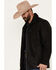 Scully Men's Suede Double Collar Jacket, Black, hi-res