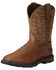 Image #1 - Ariat Men's Groundbreaker Met Guard Western Work Boots - Steel Toe, Brown, hi-res