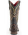 Ferrini Women's Bronco Western Boots - Square Toe, Chocolate, hi-res
