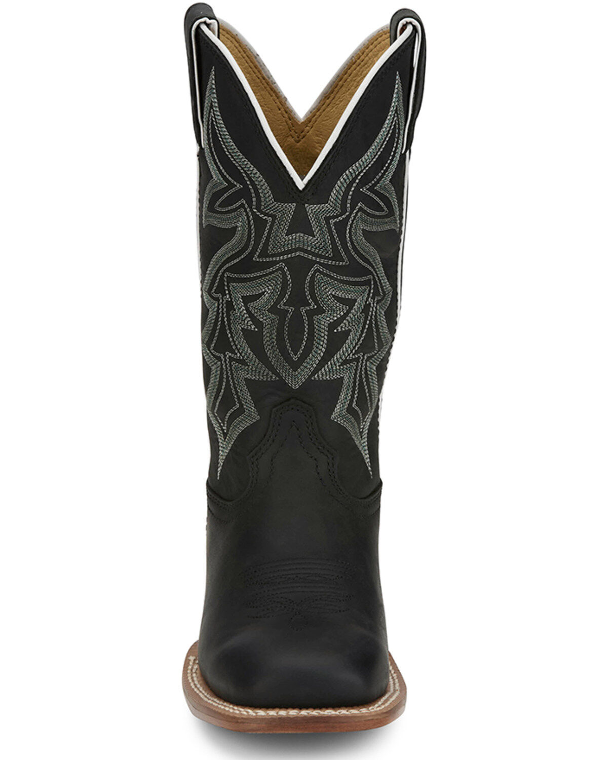 Image #4 - Justin Women's Miss Elle Western Boots - Broad Square Toe, Black, hi-res