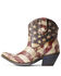 Image #2 - Ariat Women's Circuit Cruz Flag Print Western Booties - Snip Toe, , hi-res