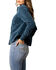 Image #2 - Kimes Ranch Women's Bonnie Relaxed Fit Long Sleeve Snap Western Shirt, Blue, hi-res
