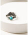 Image #3 - Shyanne Women's Silver & Turquoise Beaded 4-piece Ring Set, Silver, hi-res